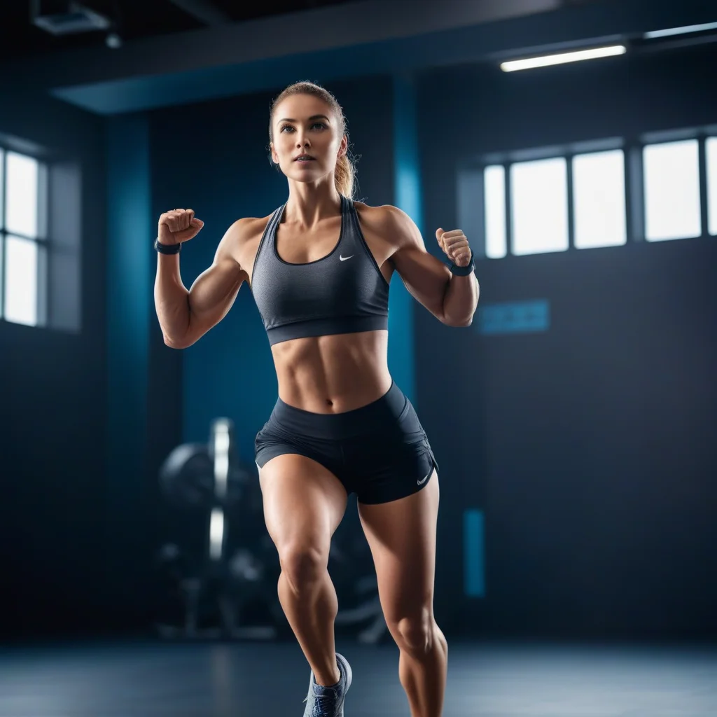 KI-Werbekreation für Fitness-App