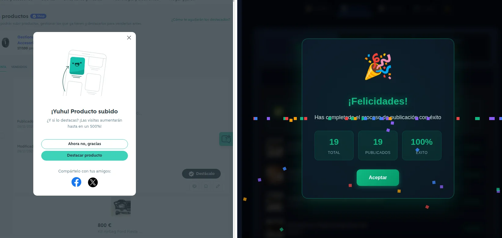 Publicación completada